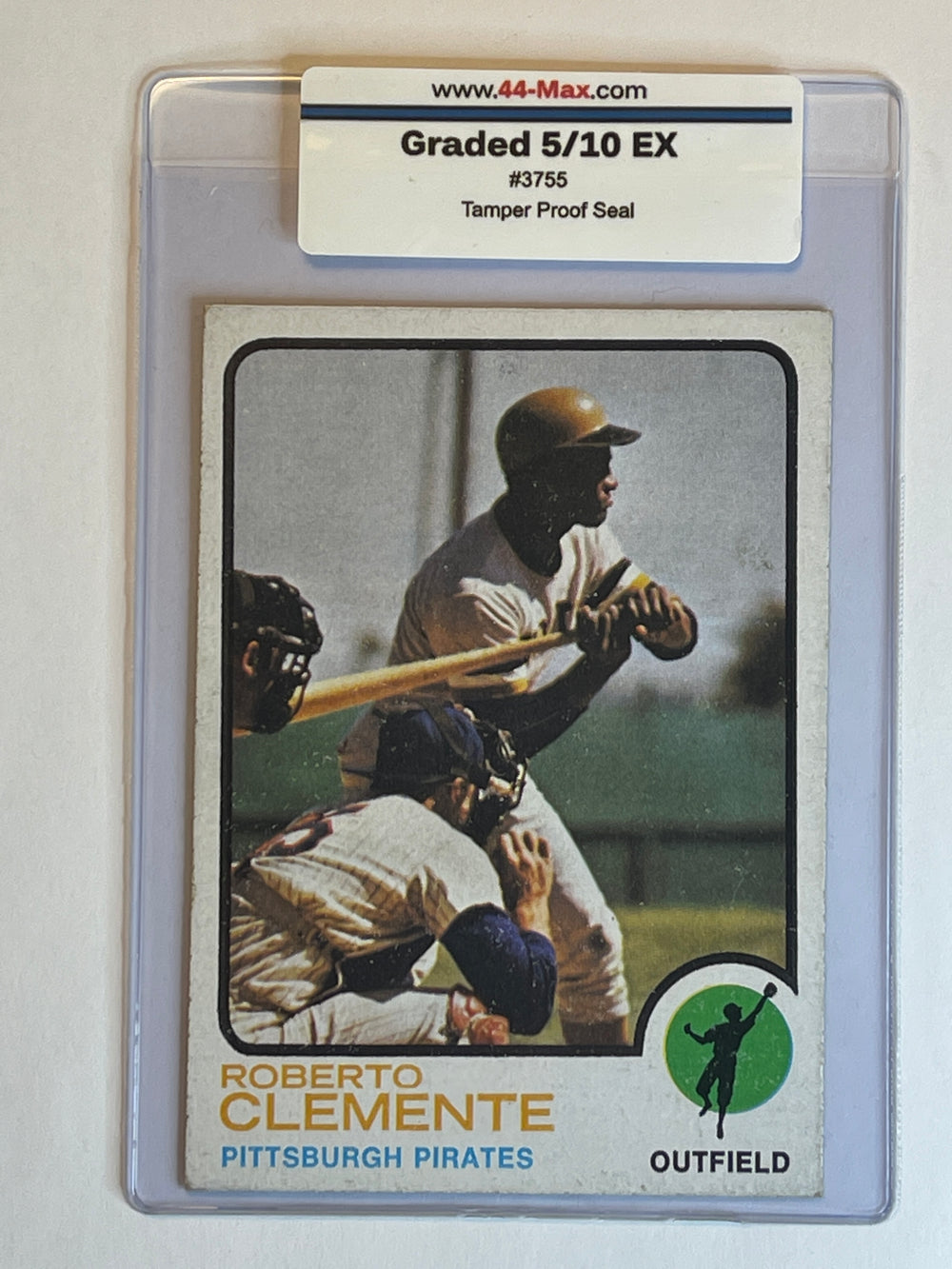 Roberto Clemente 1973 Topps Baseball Card. 44-Max 5/10 EX #3755